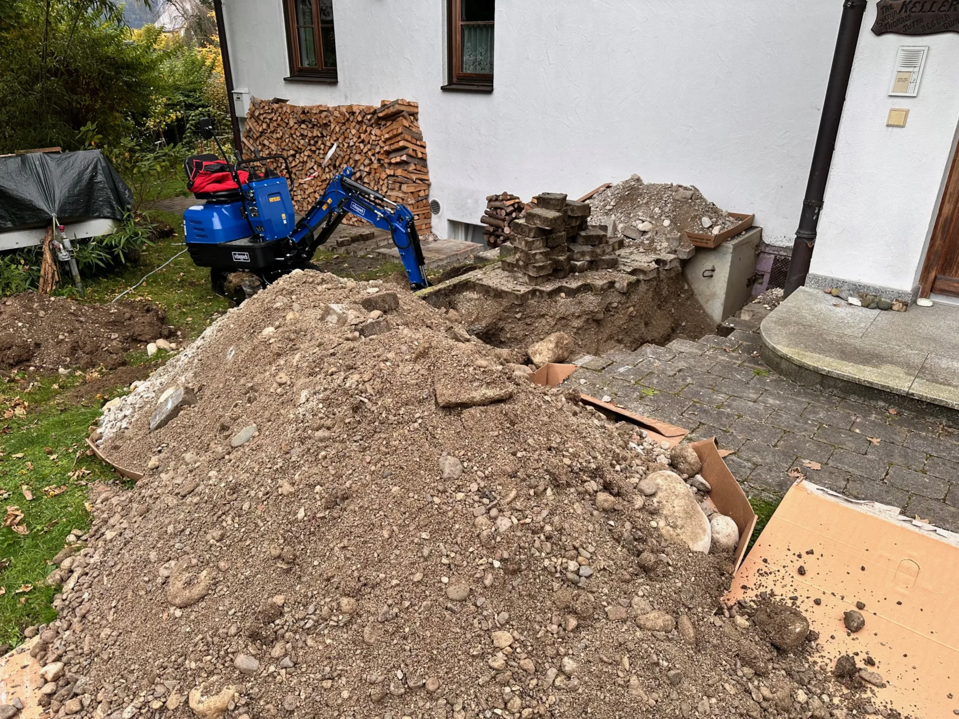 Erdarbeiten Wärmepumpe Außen