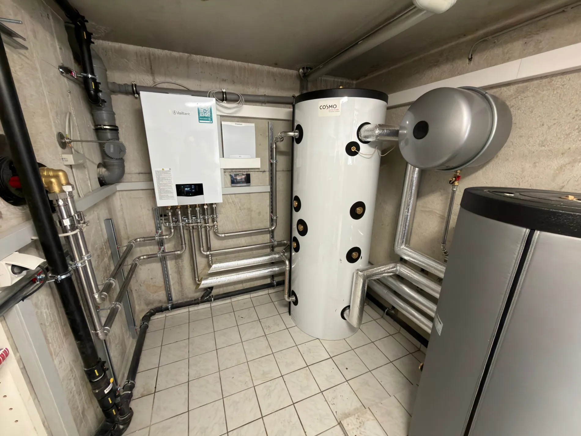 Vaillant Wärmepumpe Technikraum